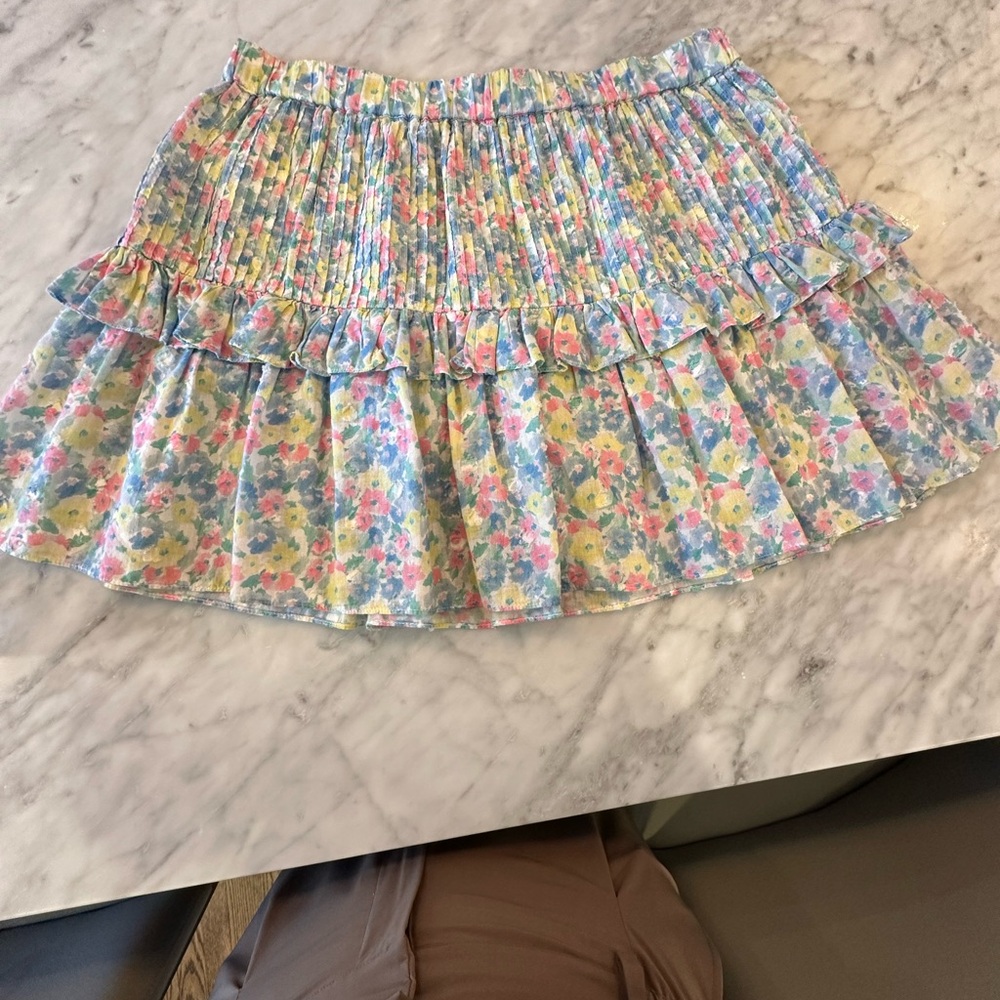 Love Shack Fancy Ruffle Mini Skirt